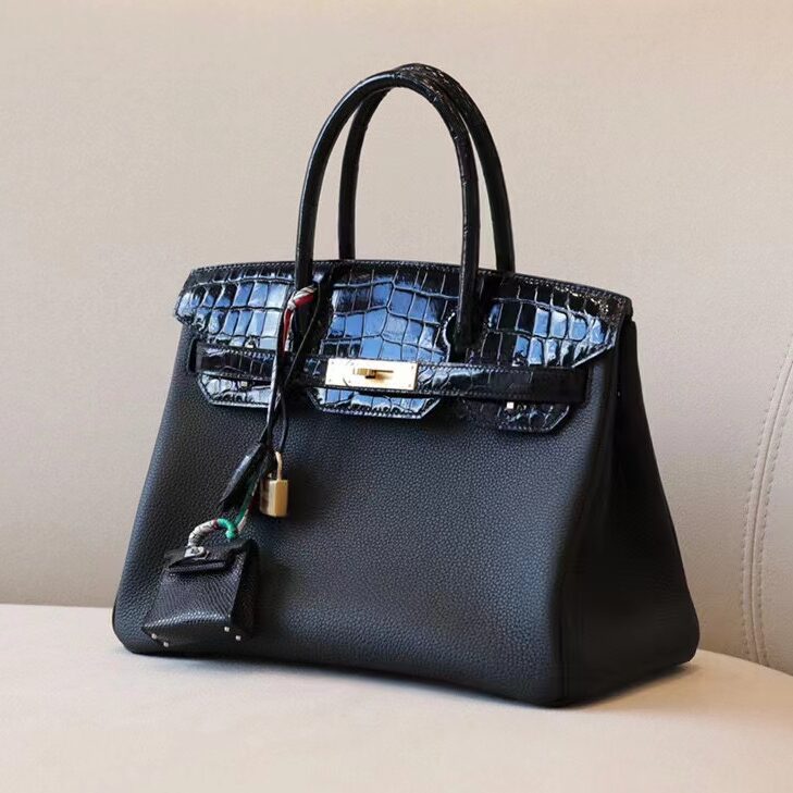 Hermès Birkin Touch 30 Niloticus/Togo Black