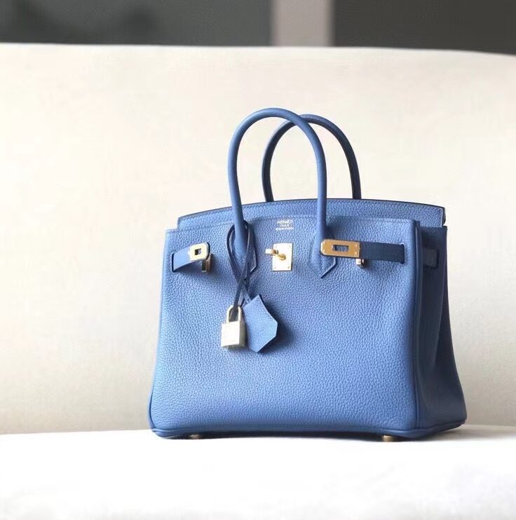 Hermes Birkin Epsom 30 Bleu Agate - US