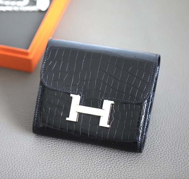 hermes constance wallet crocodile