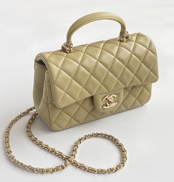 Shop CHANEL MATELASSE 2023 SS Mini Flap Bag With Top Handle (AS2431) by  ☆MI'sshop